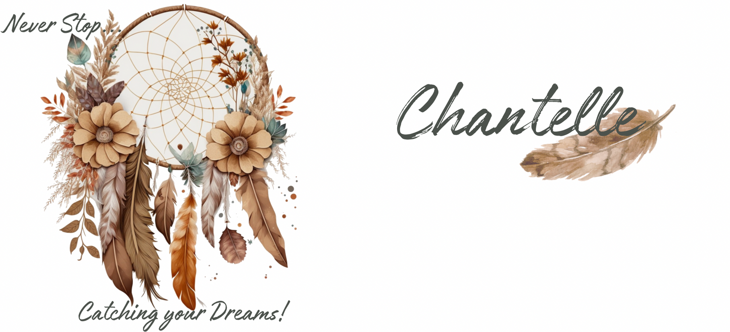 Personalised Frosted Glass Tumbler - Dream Catcher