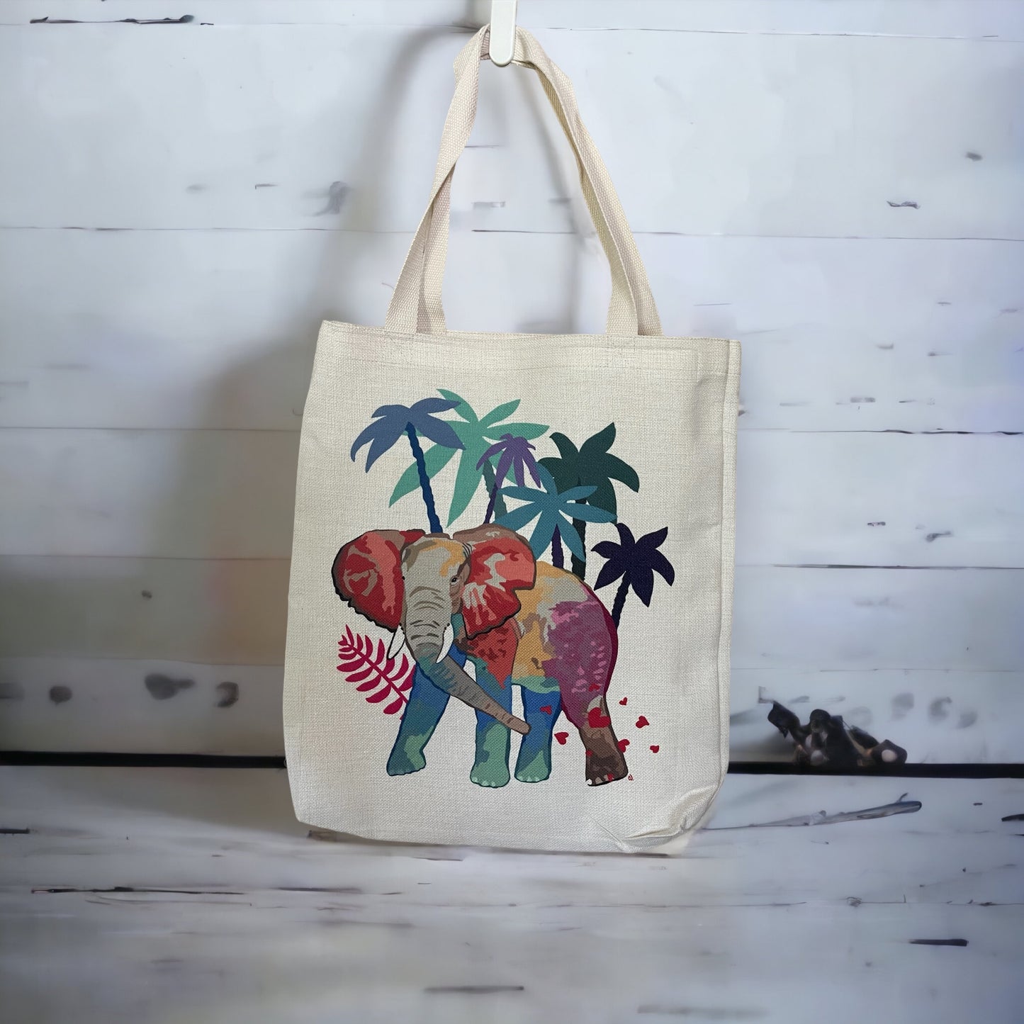 Tote Bag - Colourful Elephant