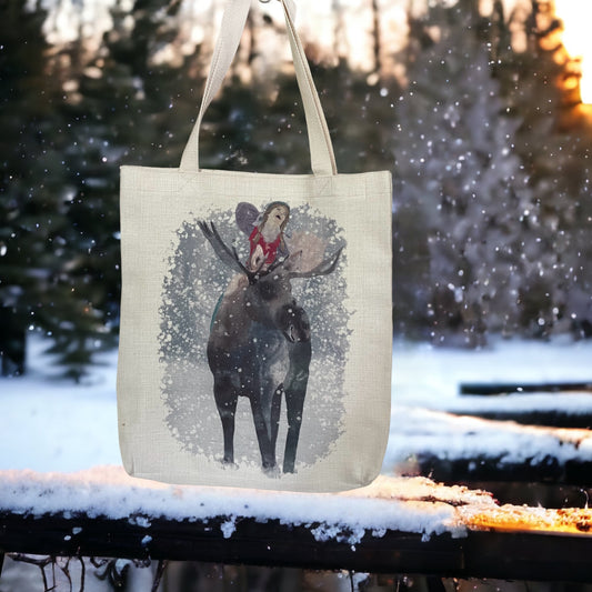 Tote Bag - Girl With Her Elk
